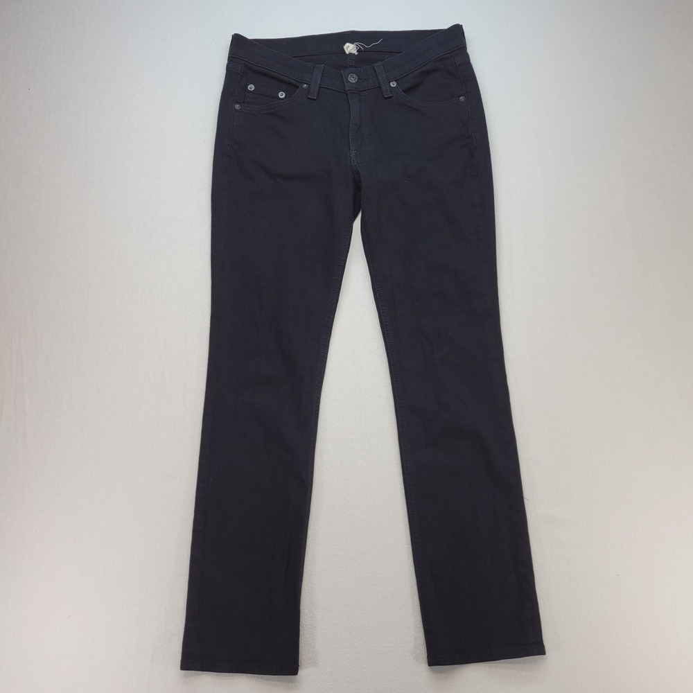 Rag & Bone Jeans Womens 27 Black Capri Low Rise Dark Wash Denim